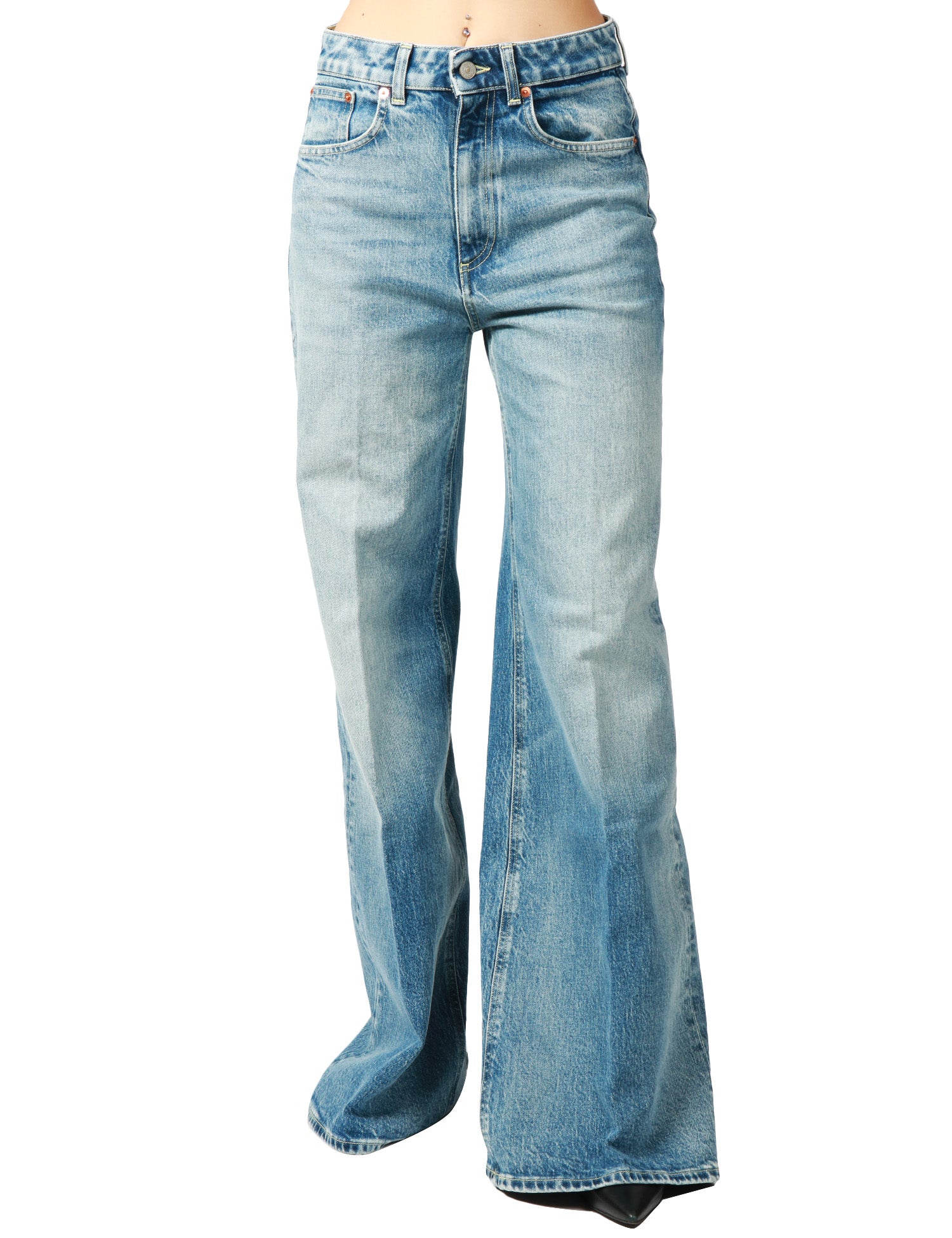 Blue Denim Amber Cotton Jeans