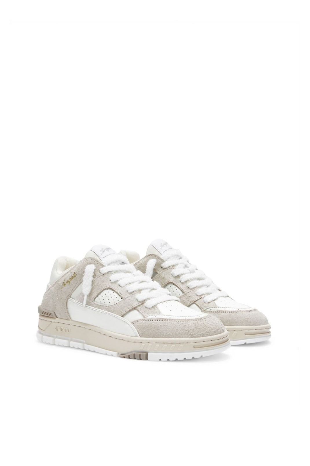 Area Lo Perforated Leather and Suede Sneakers