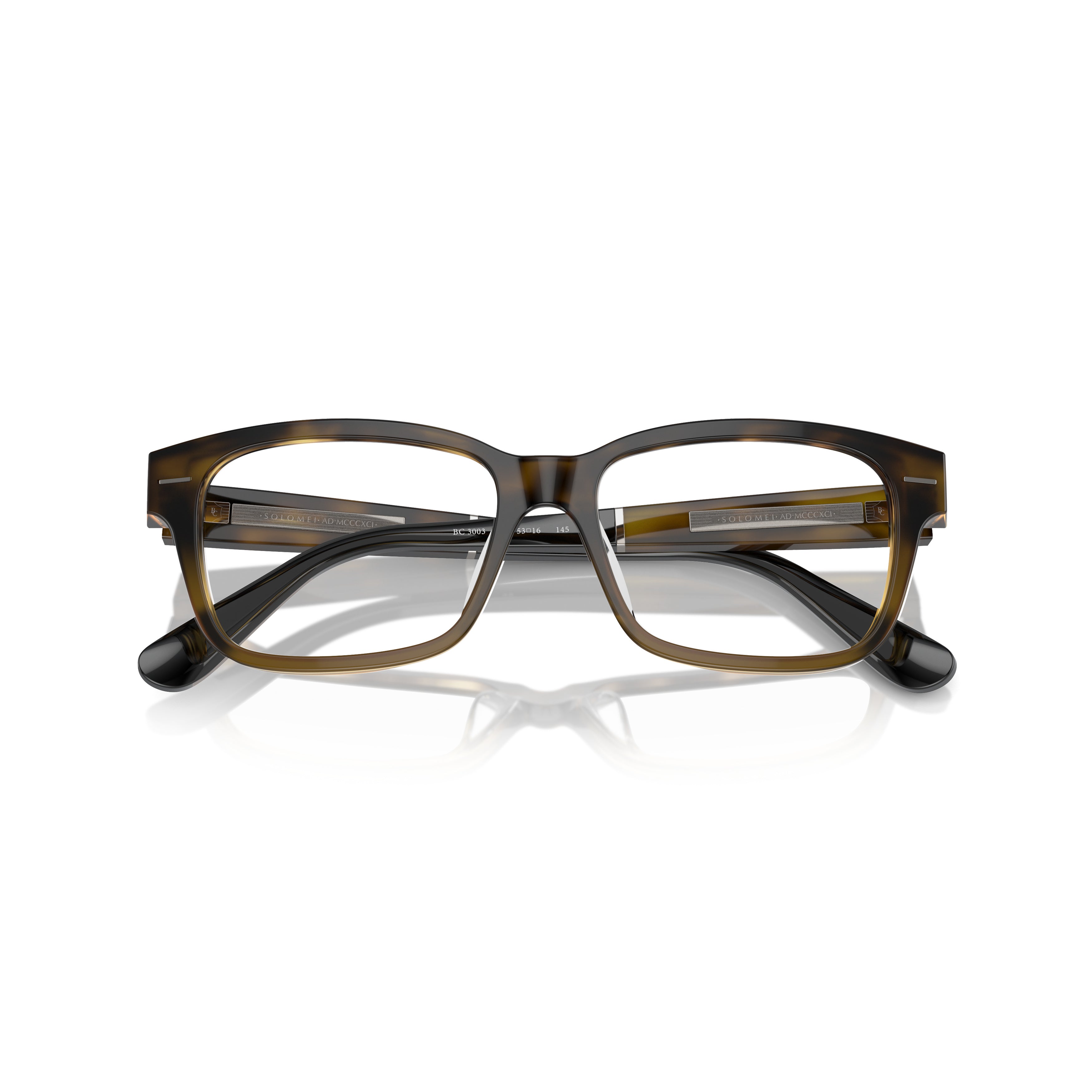 0bc3003 Rectangular Gradient Acetate Sunglasses with Polished Finish