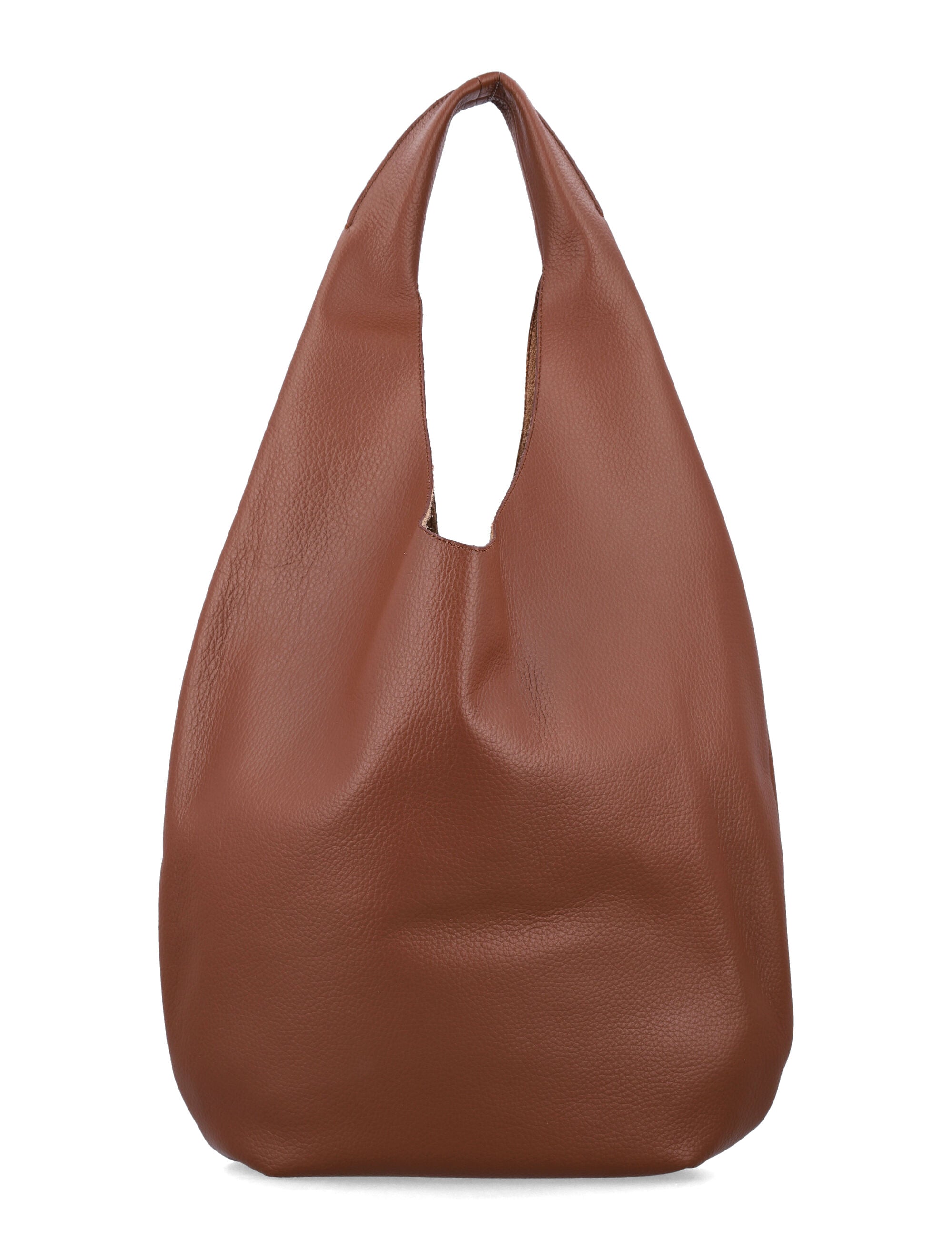 Le Neige Grained Leather Handbag