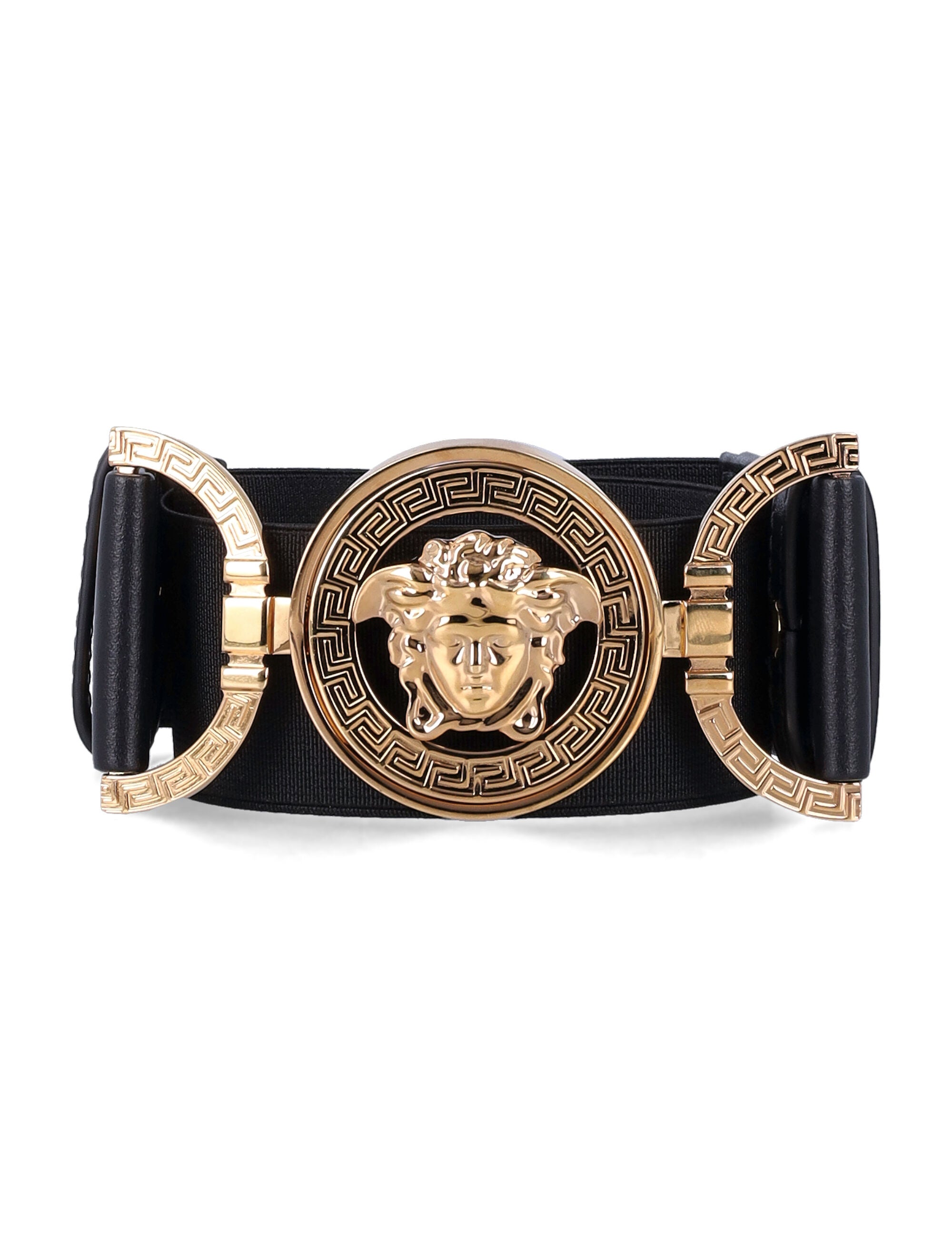 Medusa '95 Belt with Elastic Structure and Iconic Emblem Buckle