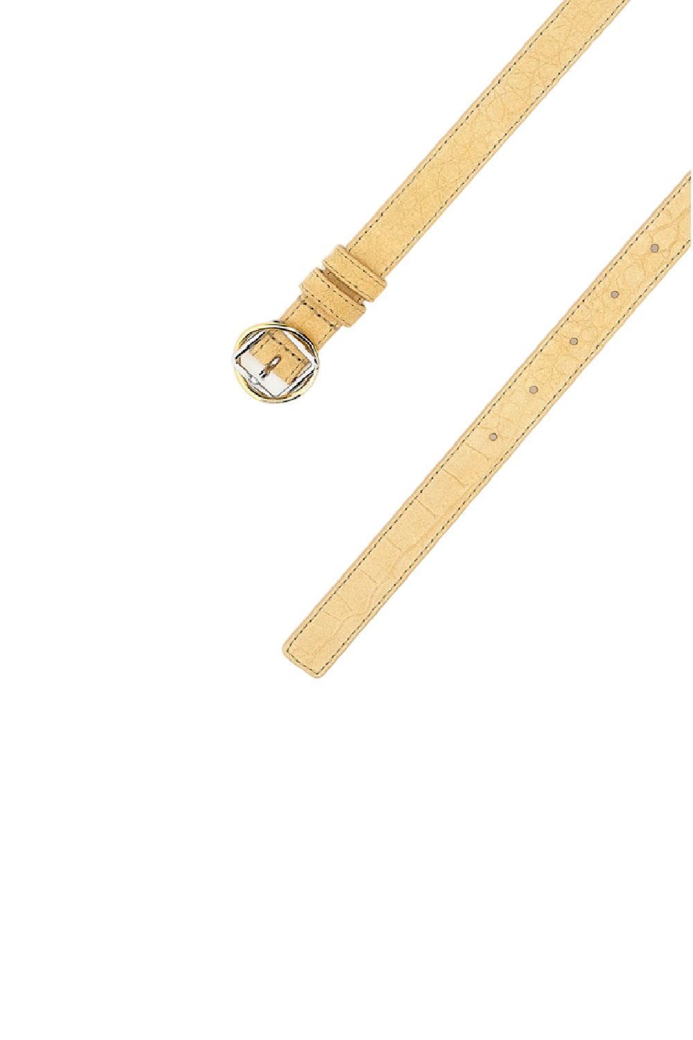 Beige Belt with Sleek Silhouette