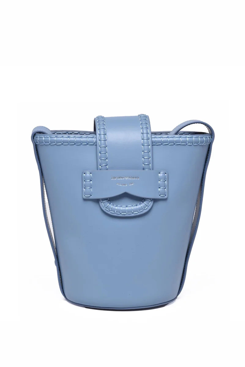 Bucket Crossbody Bag - Light Blue