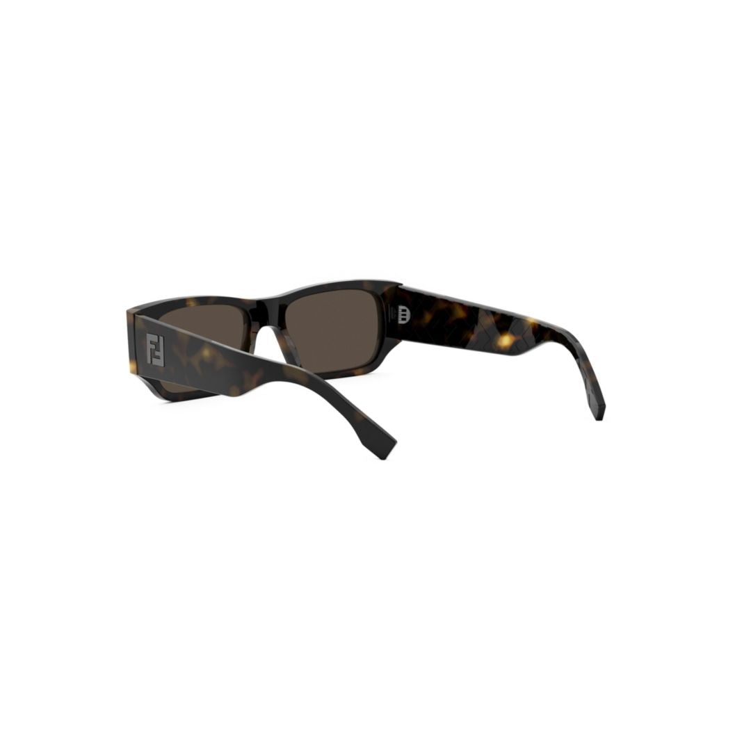 Fe40144i Rectangular Tortoiseshell Sunglasses