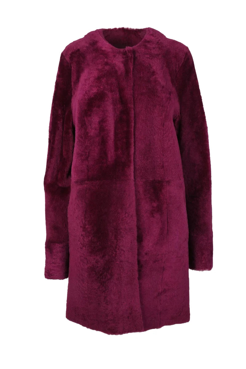 Drome Leather Coat - Red