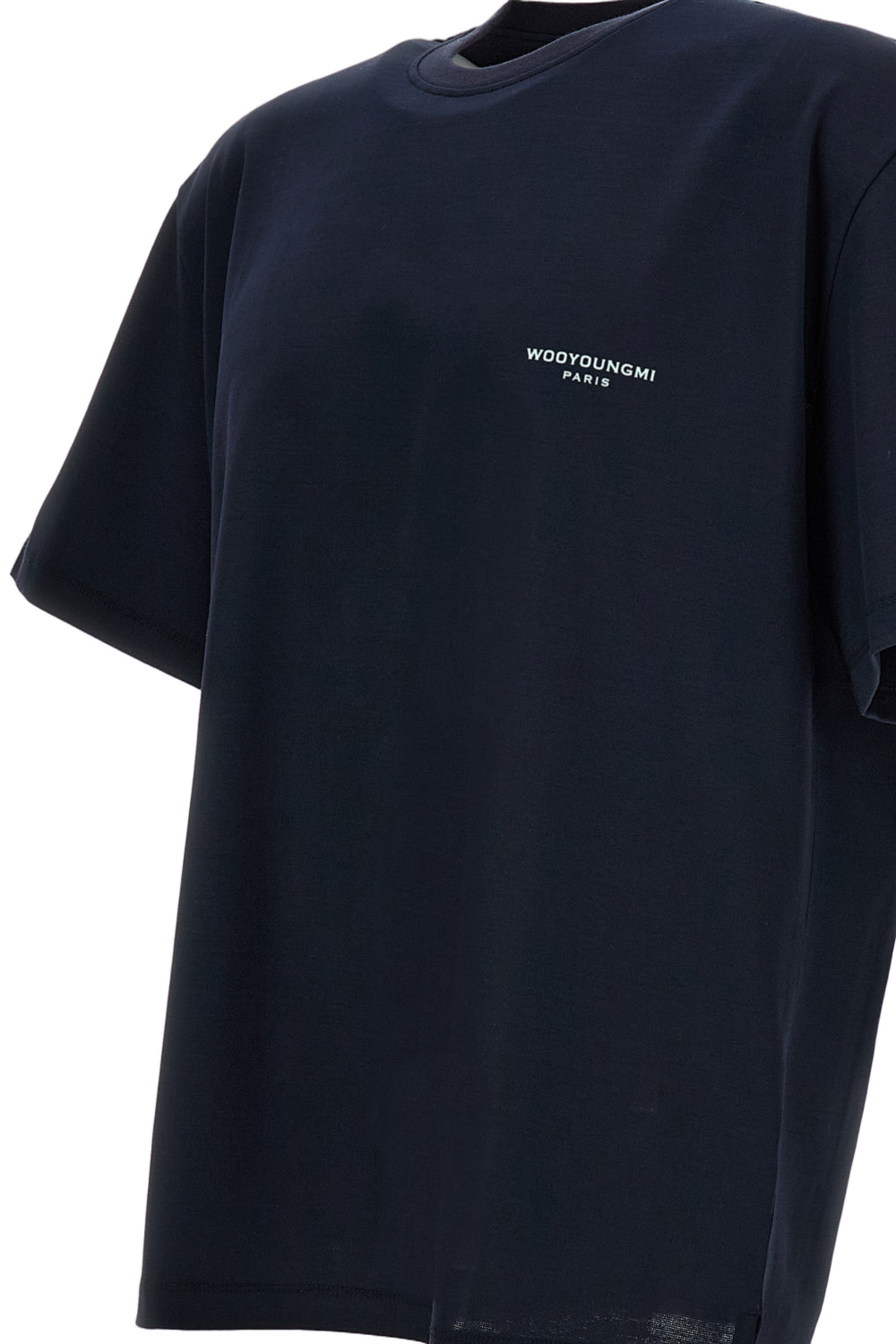 Blue Logo Cotton T-Shirt