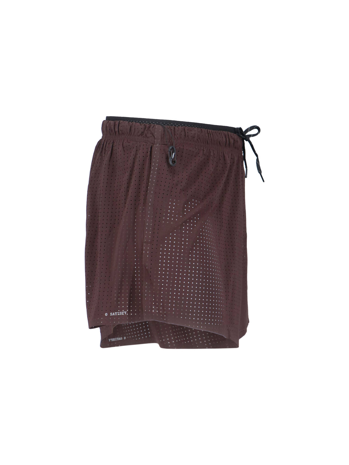 Brown Space-O Technical Perforated Shorts