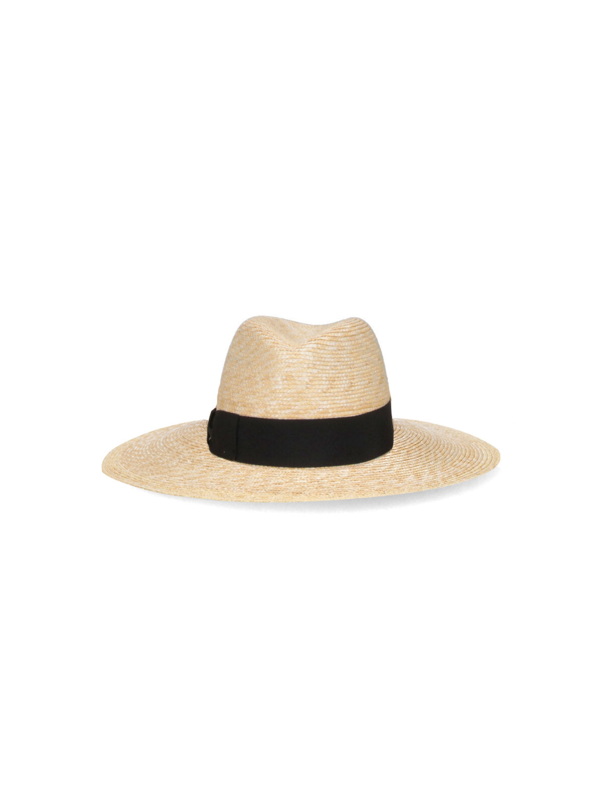 Beige Sophie Wide-Brimmed Woven Straw Hat
