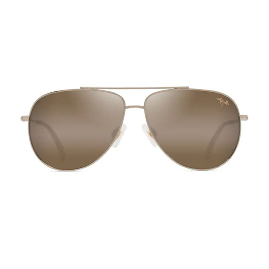 Hauoli Aviator Sunglasses with Gradient Lenses and Gold Accents