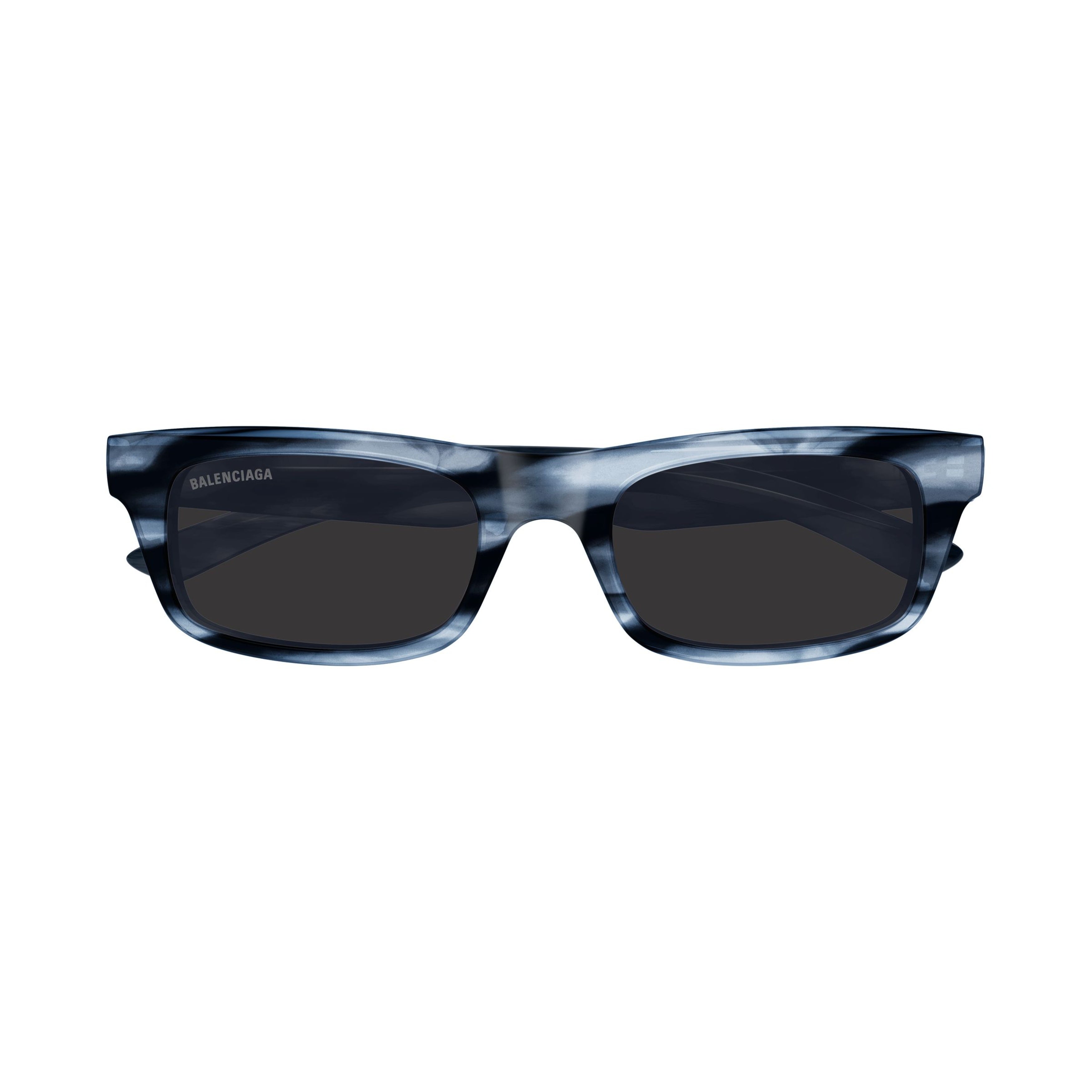 Bb0422s Marbled Dark Blue Rectangular Sunglasses