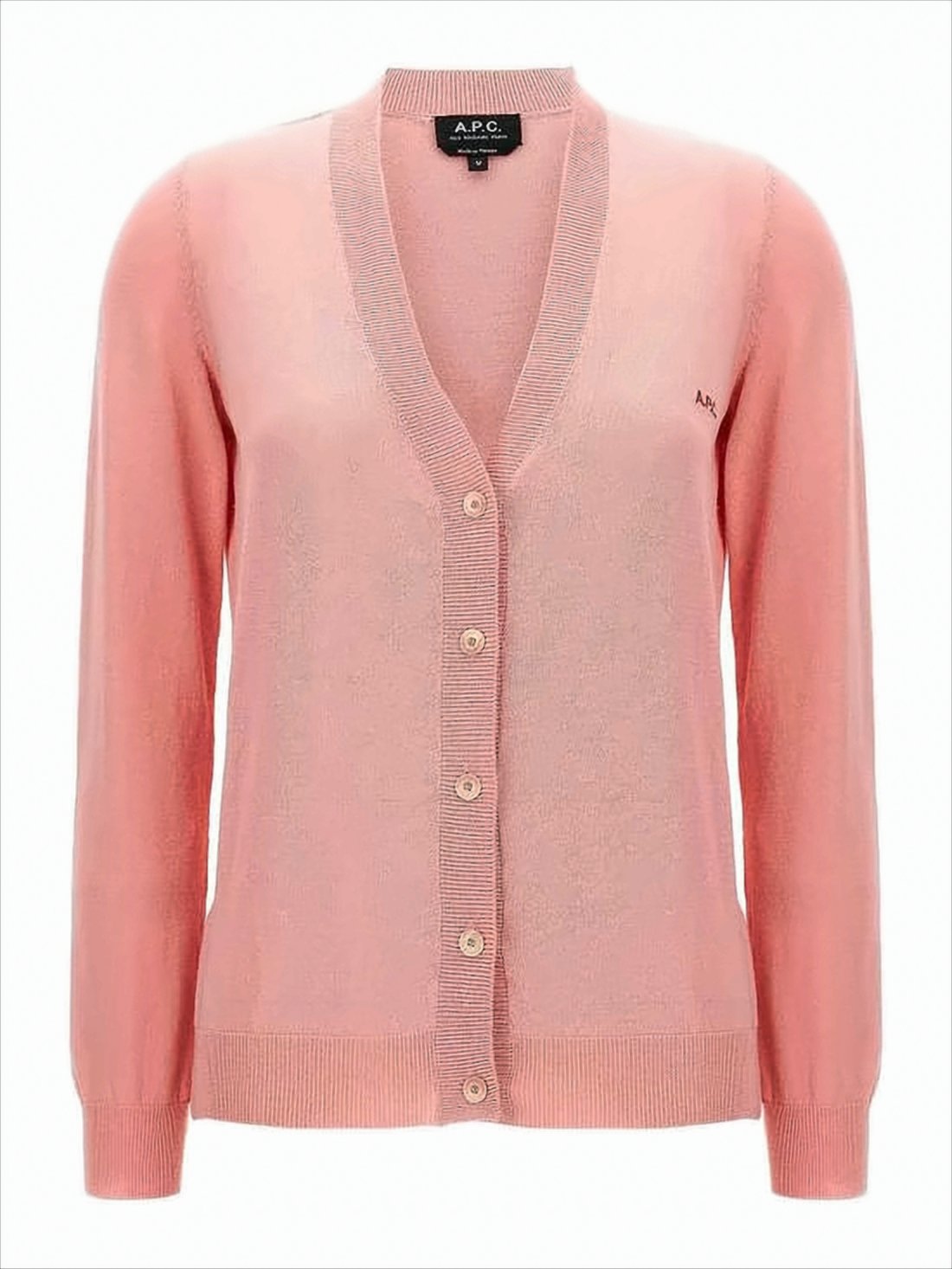 Lightweight V-Neck Cardigan with Button-Down Front
