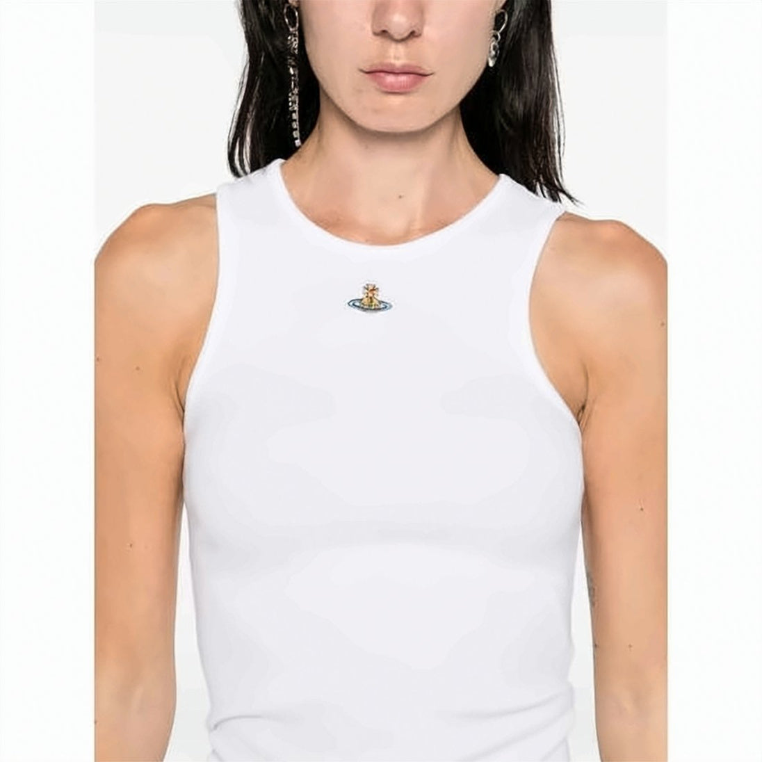 Draped Cowl Neckline Sleeveless Top