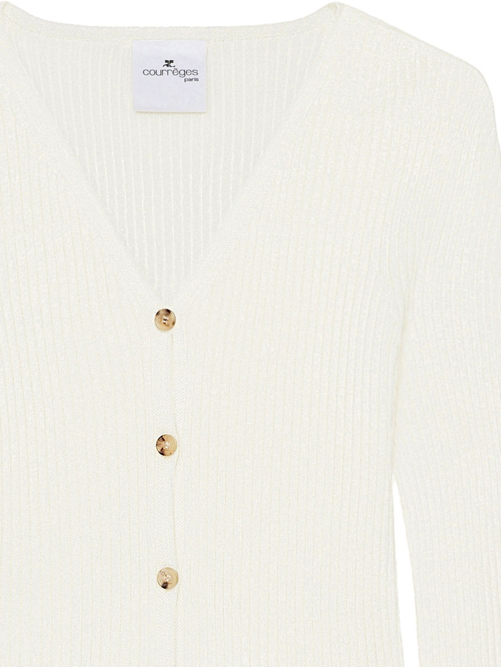 Cropped Ribbed Knit Sweater