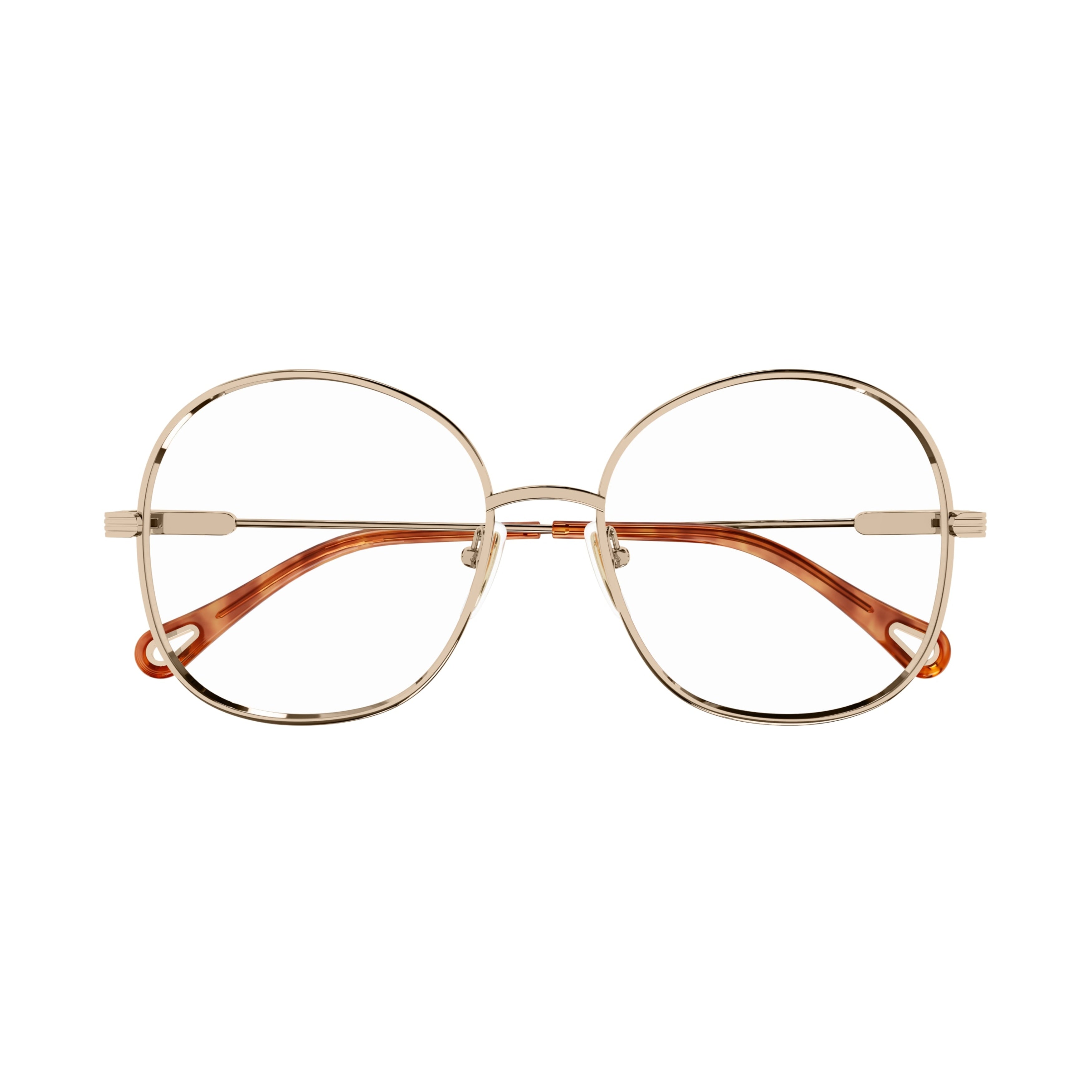 Ch0138o Gold-Finished Metal Frame Eyeglasses