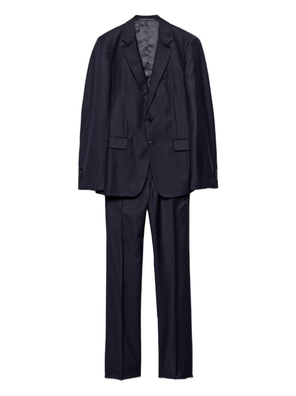 Tailored Navy Blue Suit Jacket and Matching Trousers
