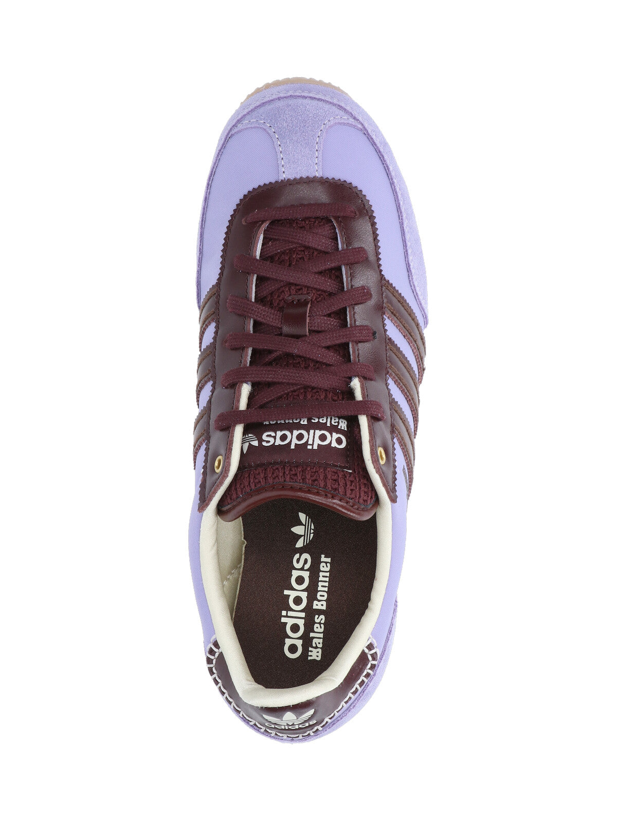 "Japan" Sneakers, In Purple Leather, Round Toe