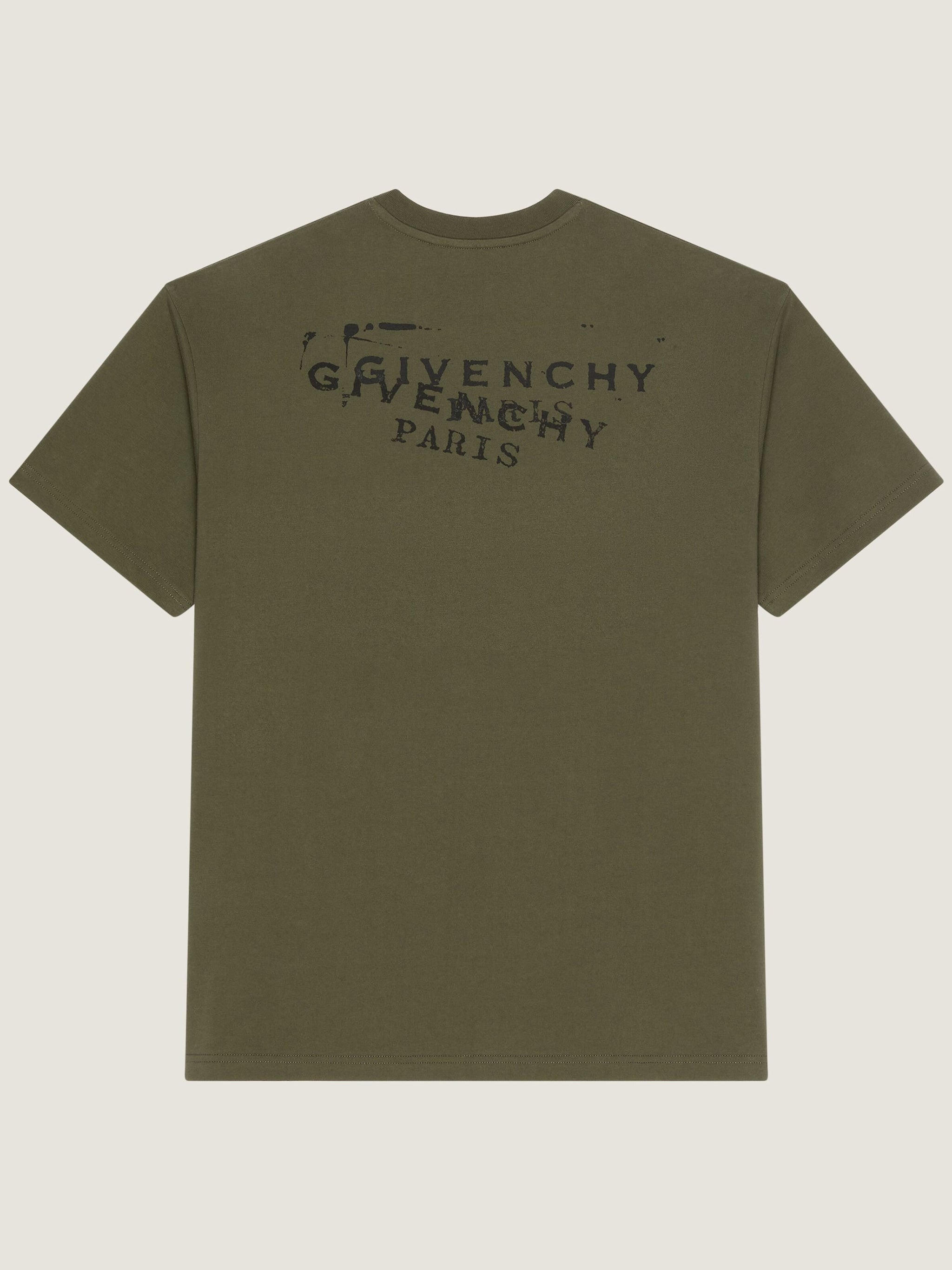 Muted Olive Regular Fit Logo T-Shirt