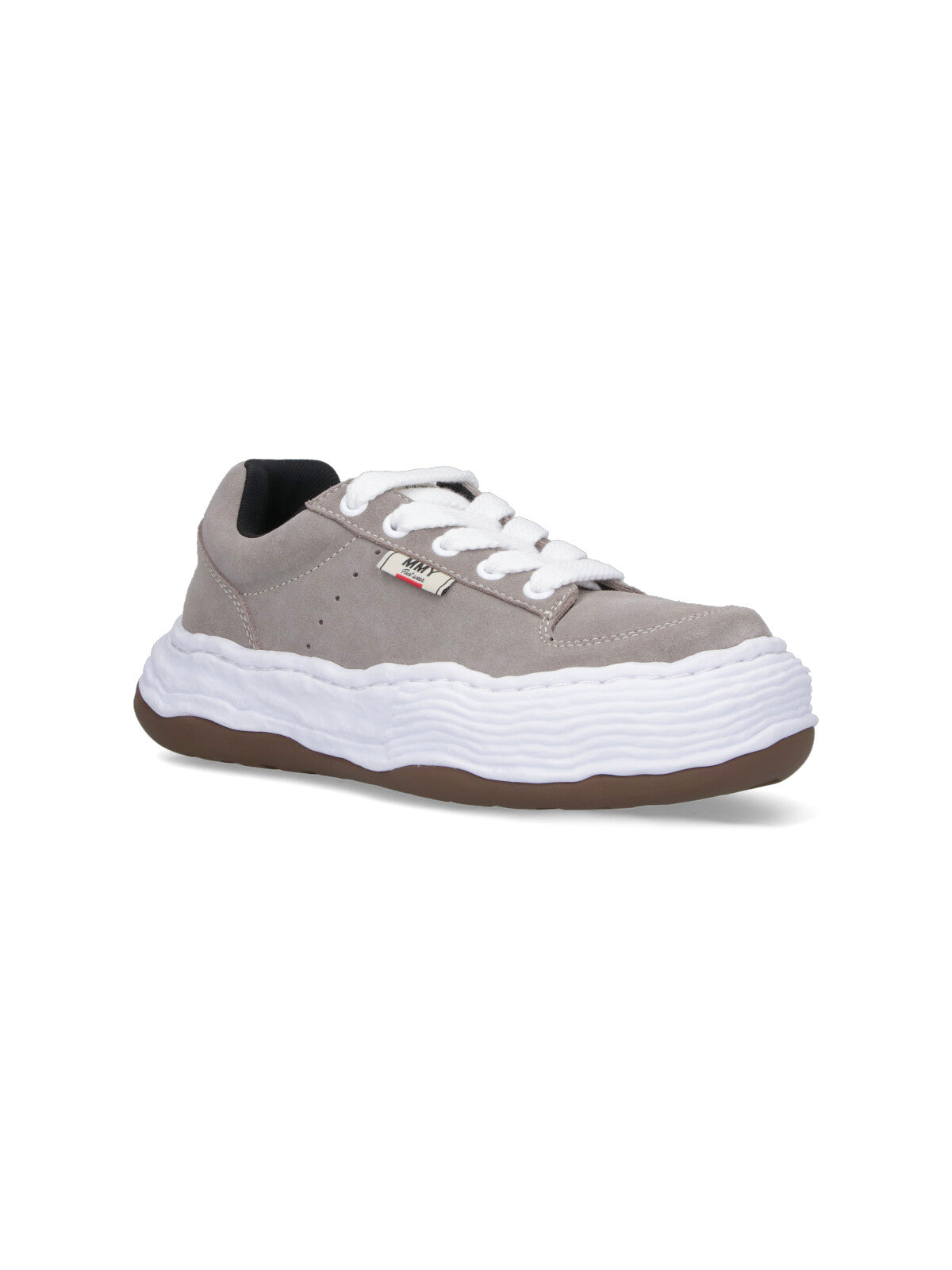 Low-Top Sneakers In Grey Calf Leather