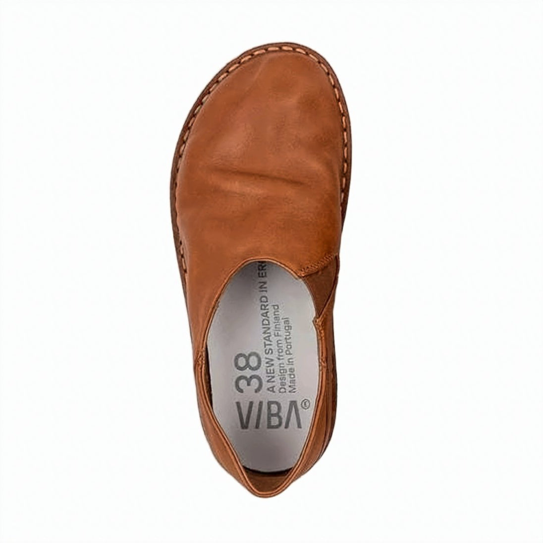 Brown Slip-On Sneakers with Rubber Sole
