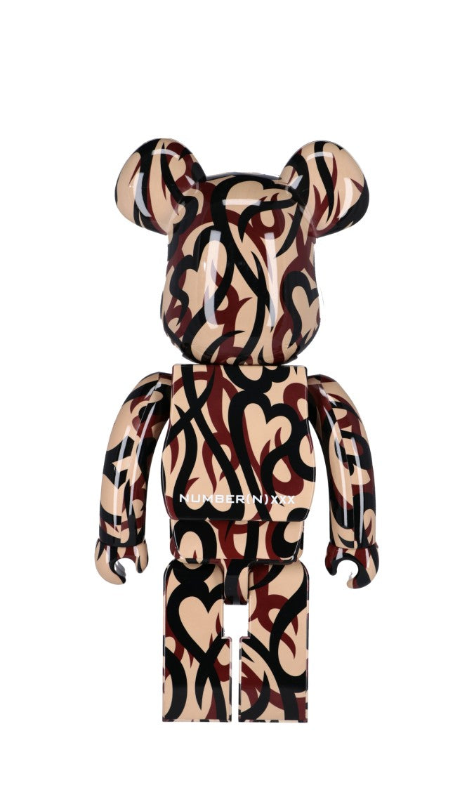 Bear-Shaped Figure With Abstract Graffiti Design