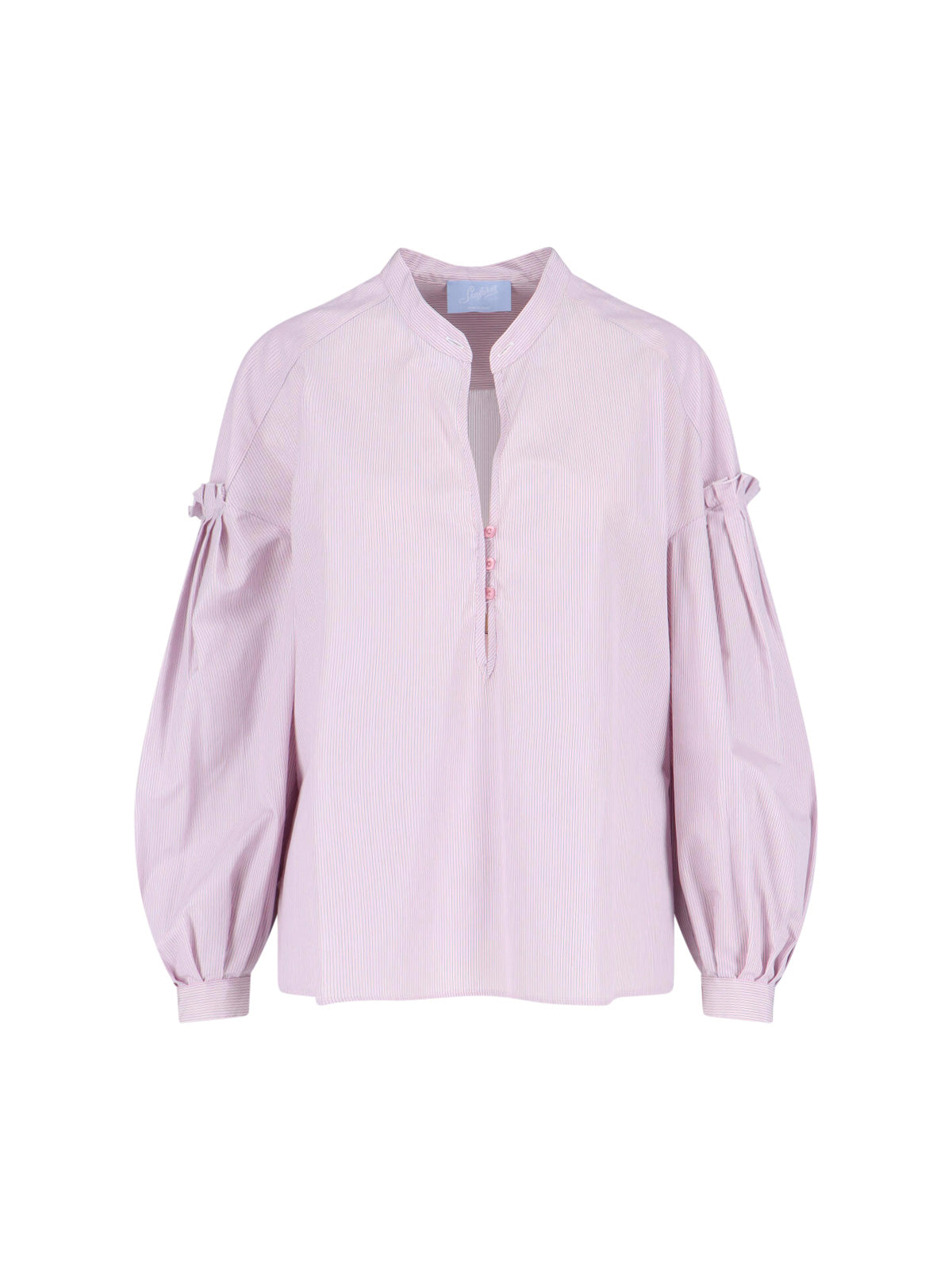 Tailored Pink Shirt With Classic Collar And Buttoned Cuffs