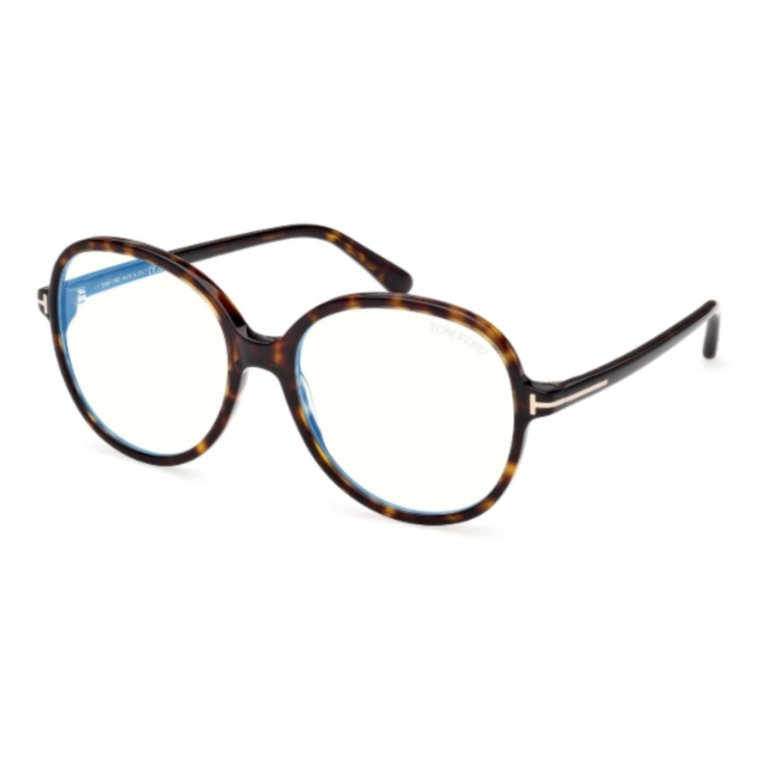 Ft6090-B Tortoiseshell Rounded Acetate Eyeglasses