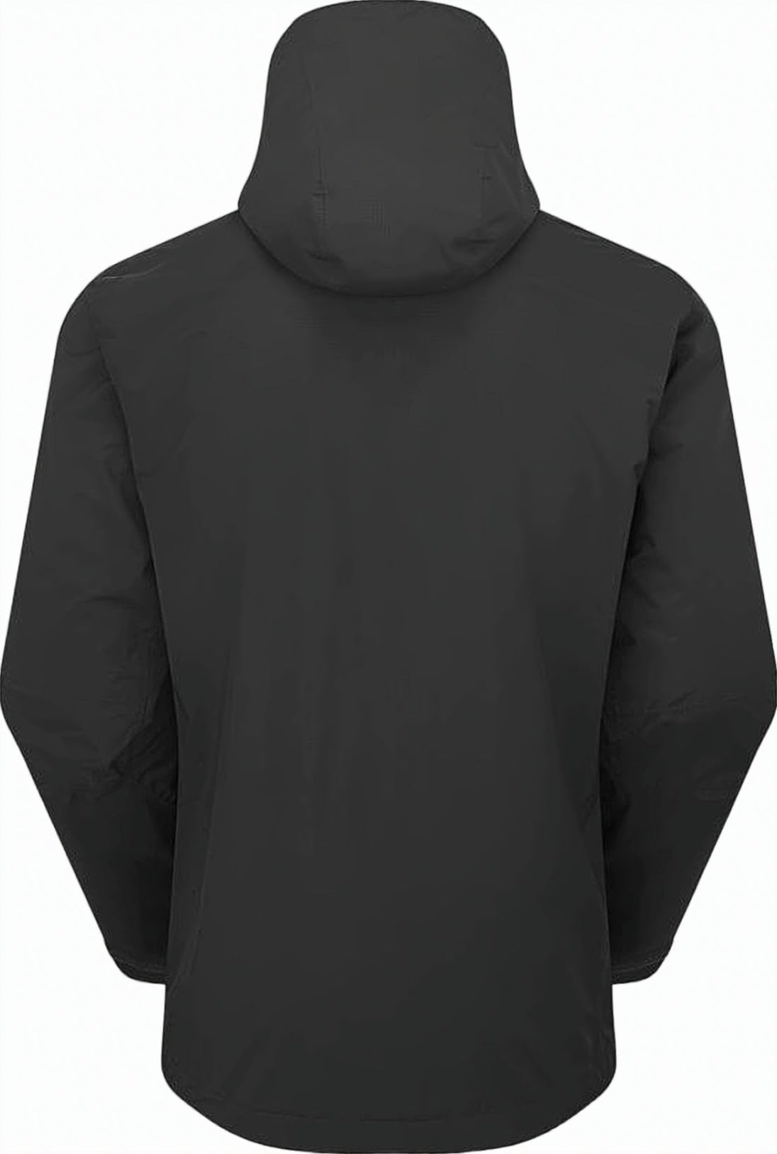 Minimalist Black Zip-Up Jacket with Hood