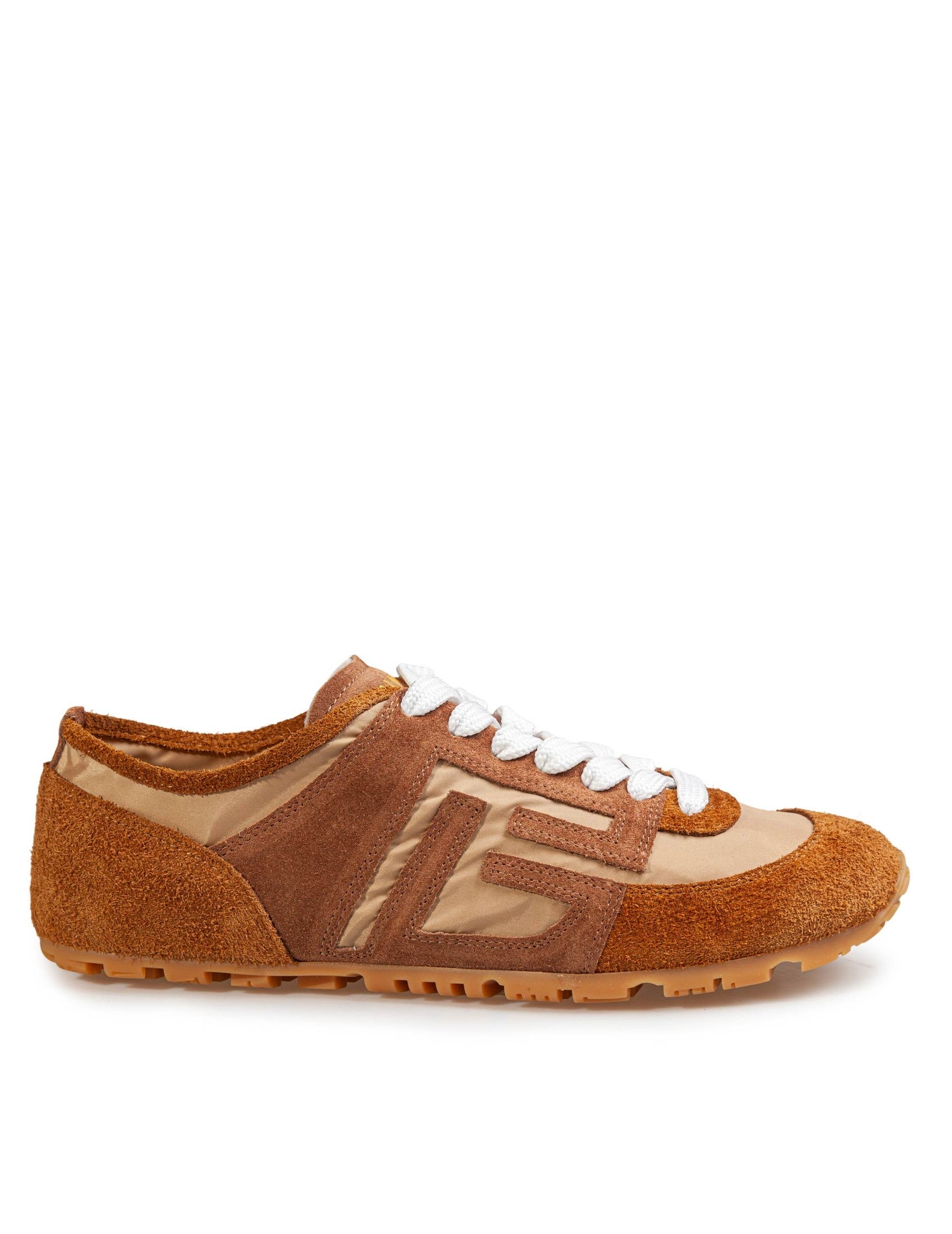 Racer 45 Beige Suede Sneakers
