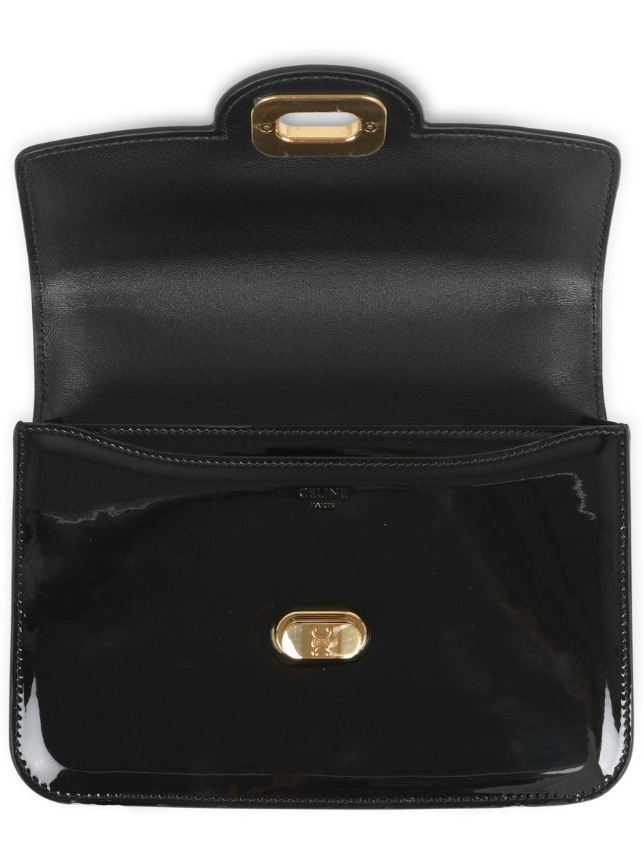 Rectangular Patent Calf Leather Shoulder Bag