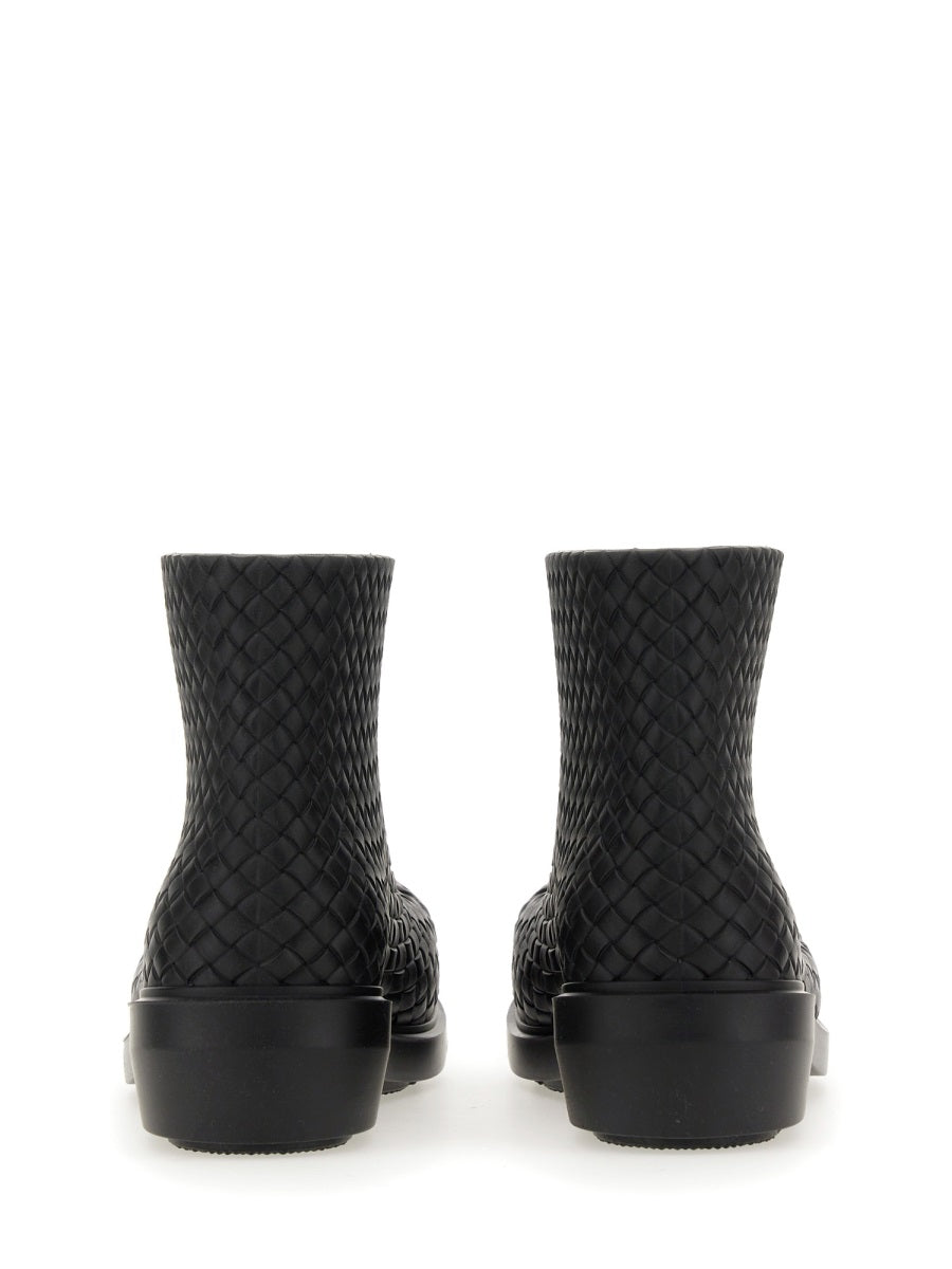 Ankle-Height Textured Leather Fireman Boot