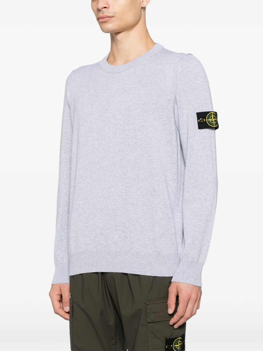Cotton Ribbed Sweatshirt