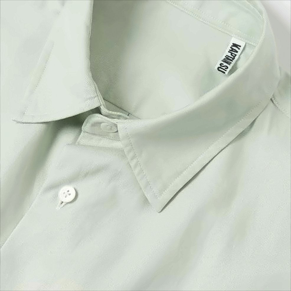 Textured Cotton Short-Sleeve Shirt with Boxy Fit