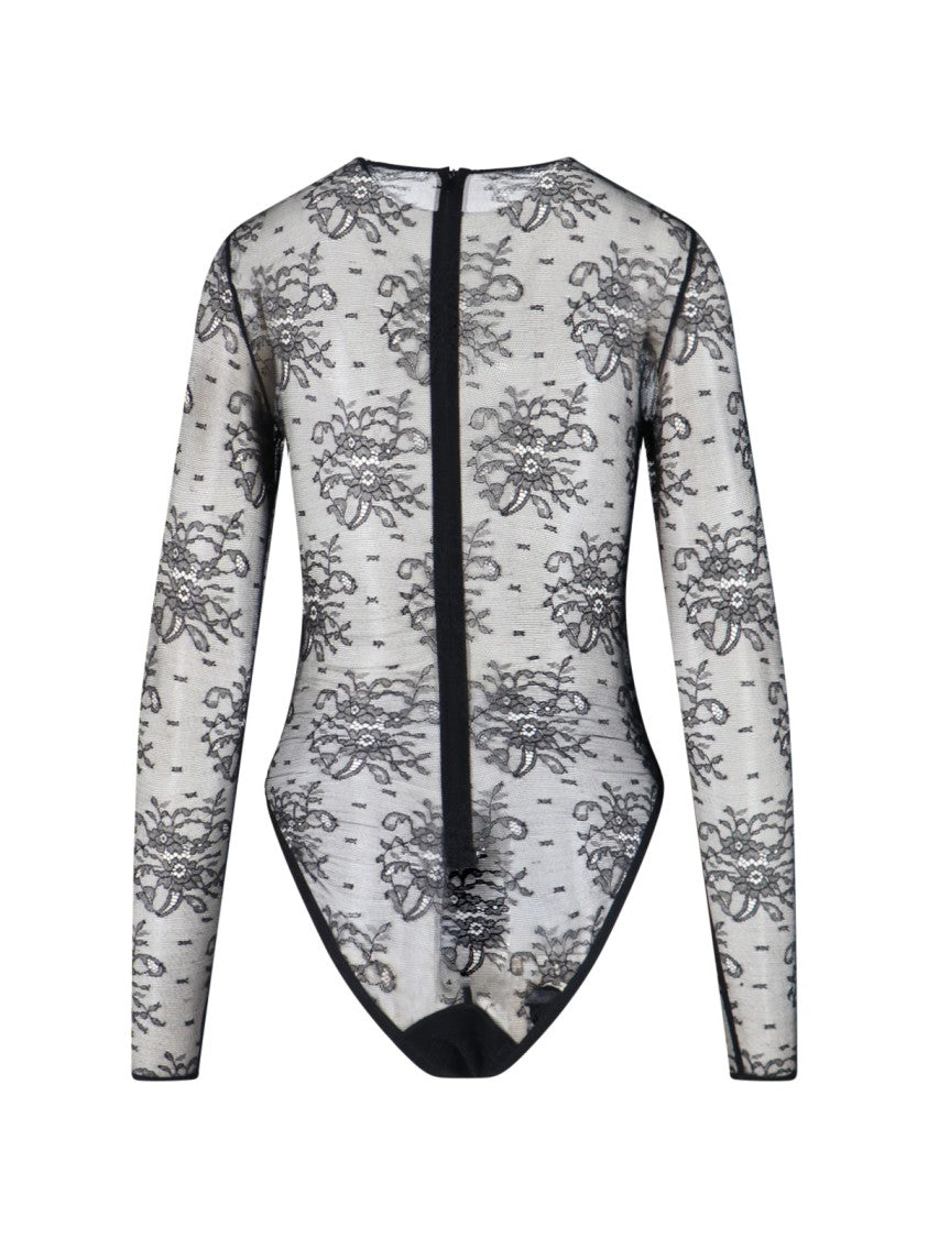 Koronkowe body – czarne