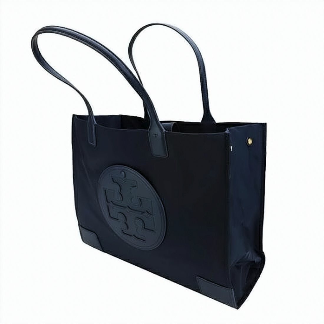 Structured Tote Bag with Embossed Logo Detail