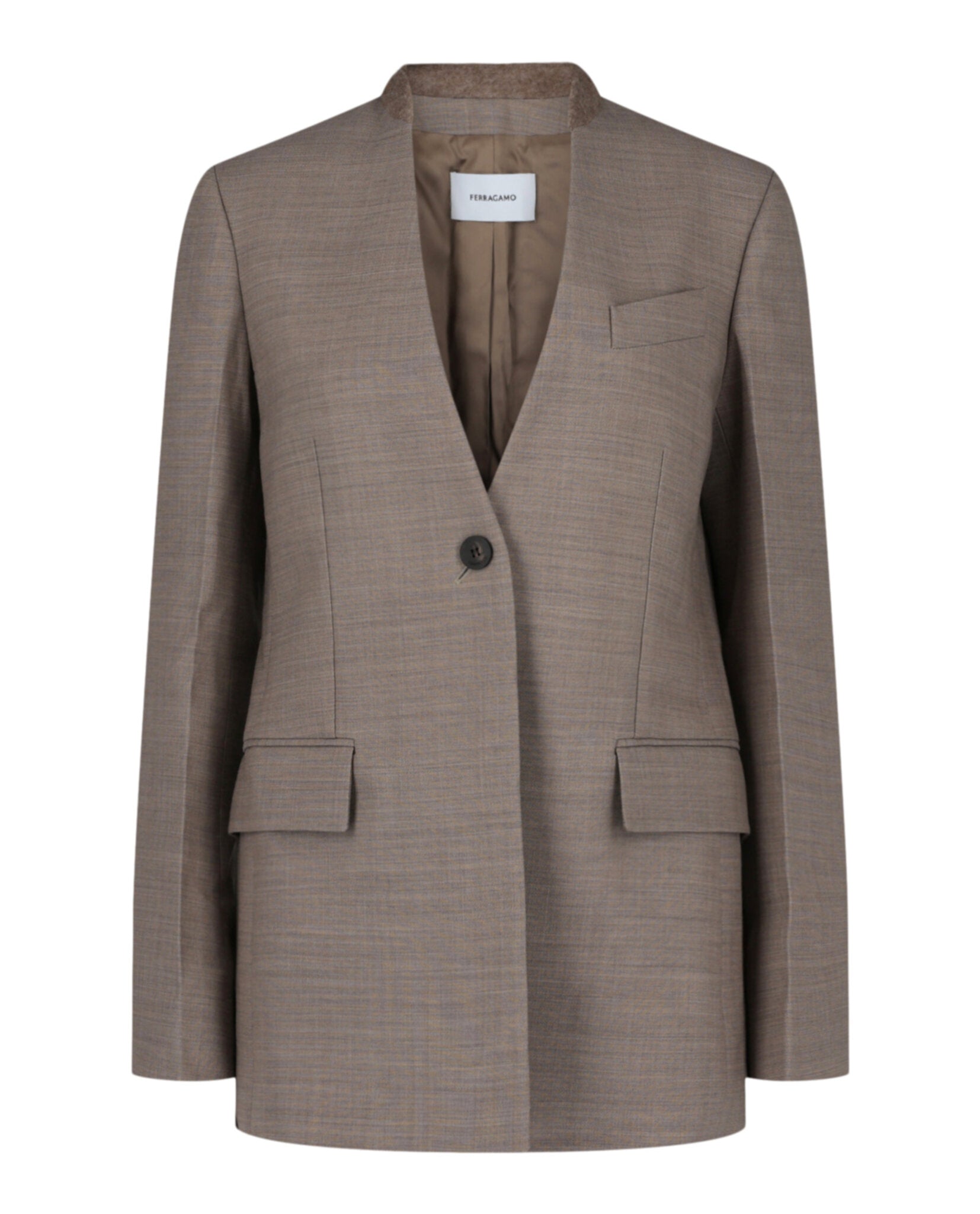 Single-Breasted Wool Blazer