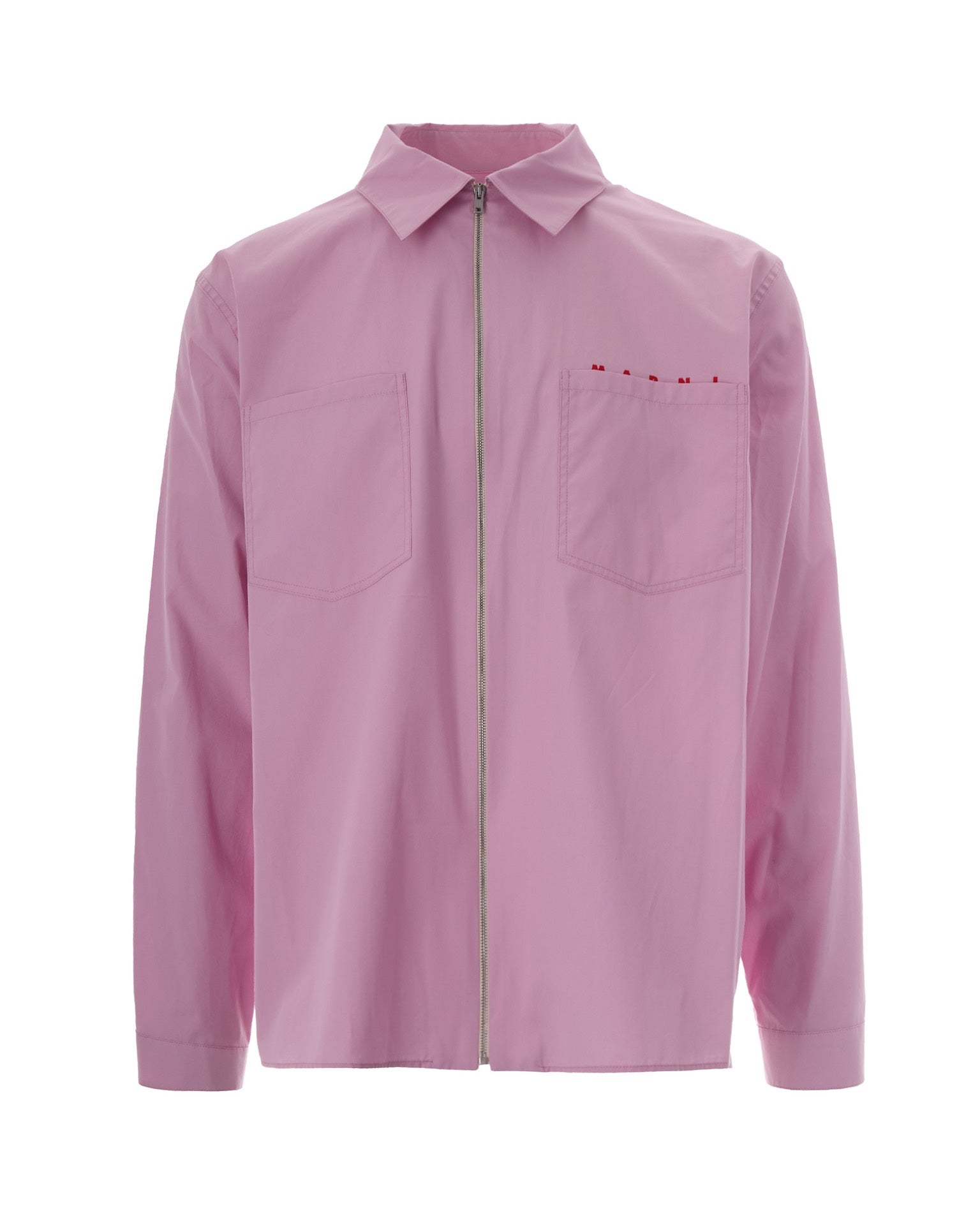 Pink Zip-Up Shirt