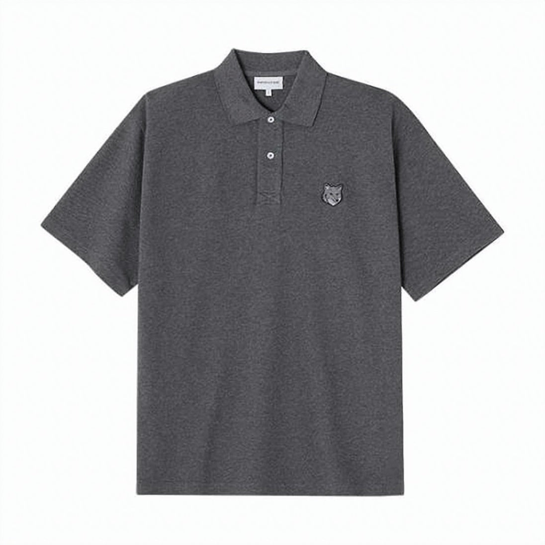 Classic Short-Sleeve Polo Shirt With Embroidered Fox Emblem