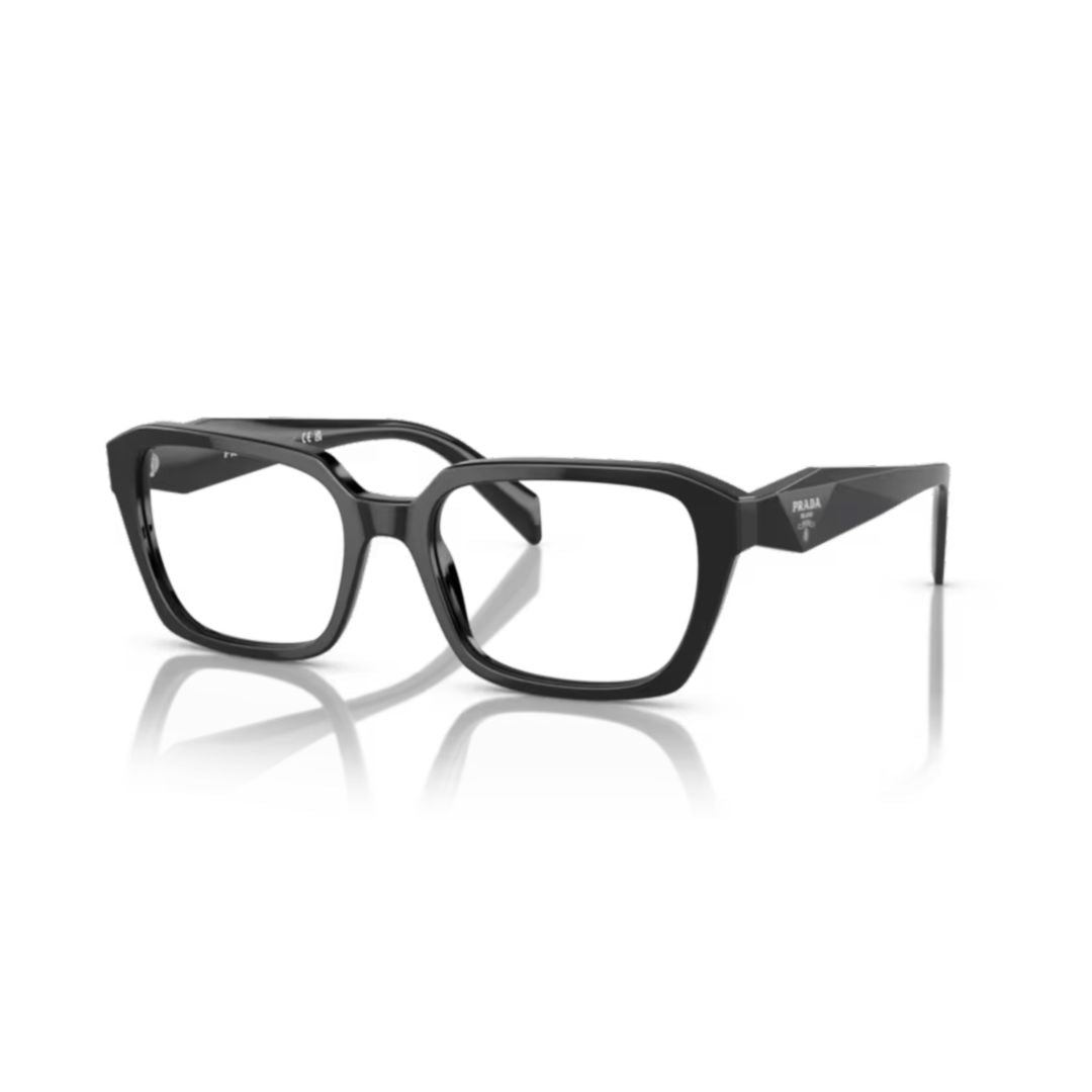14zv Vista Rectangular Black Acetate Eyeglasses