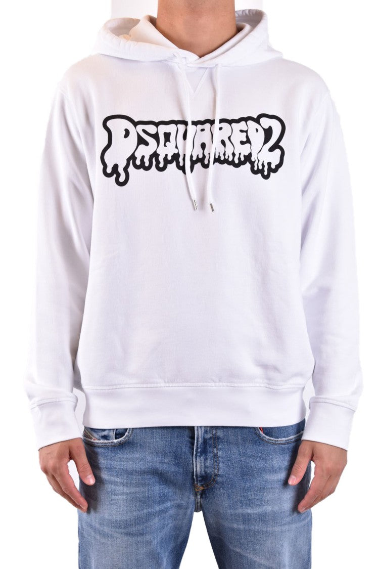 Bluza z kapturem z białym logo Drippy