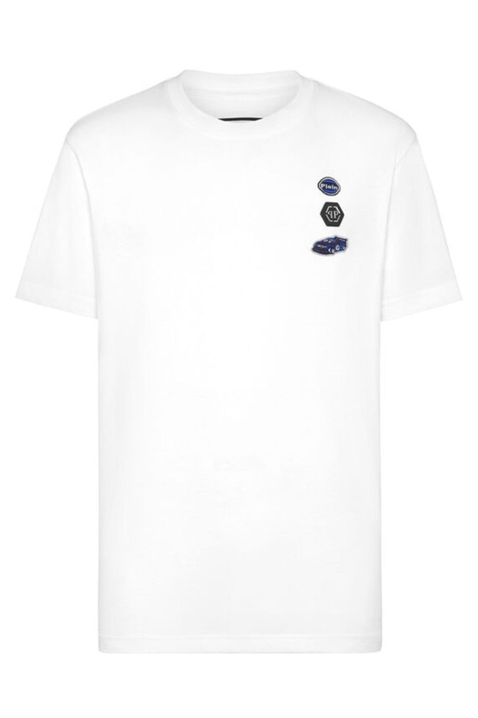 Embroidered White Cotton T-Shirt