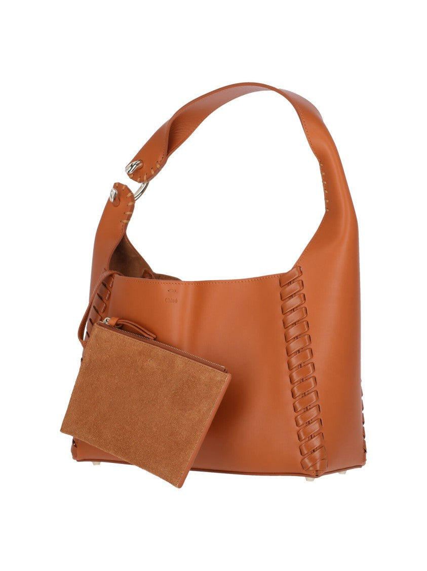 Logo Shoulder Bag – Brown