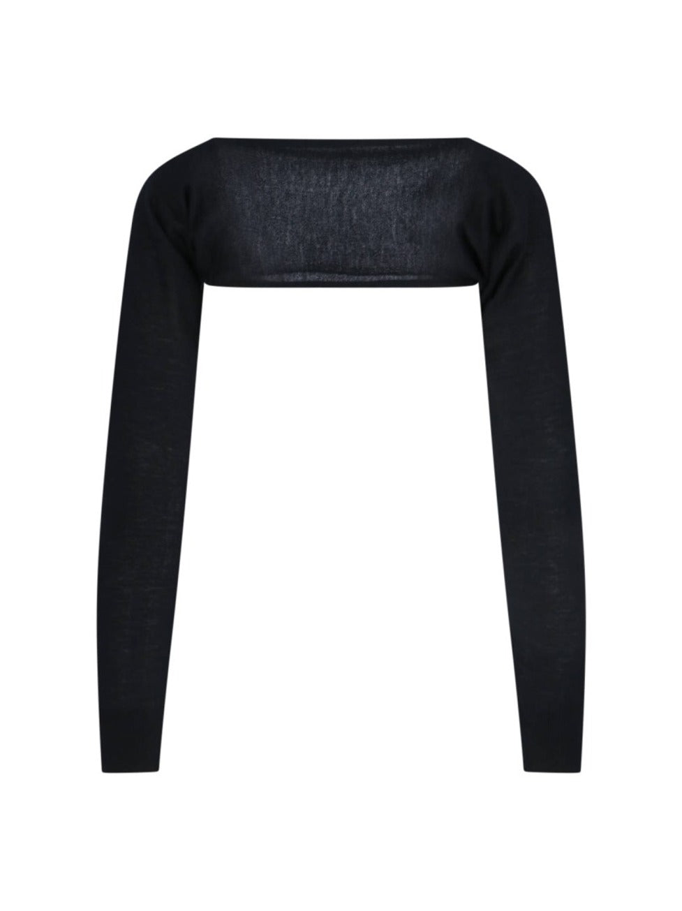 Fitted Cashmere Cover-Up With Round Neckline