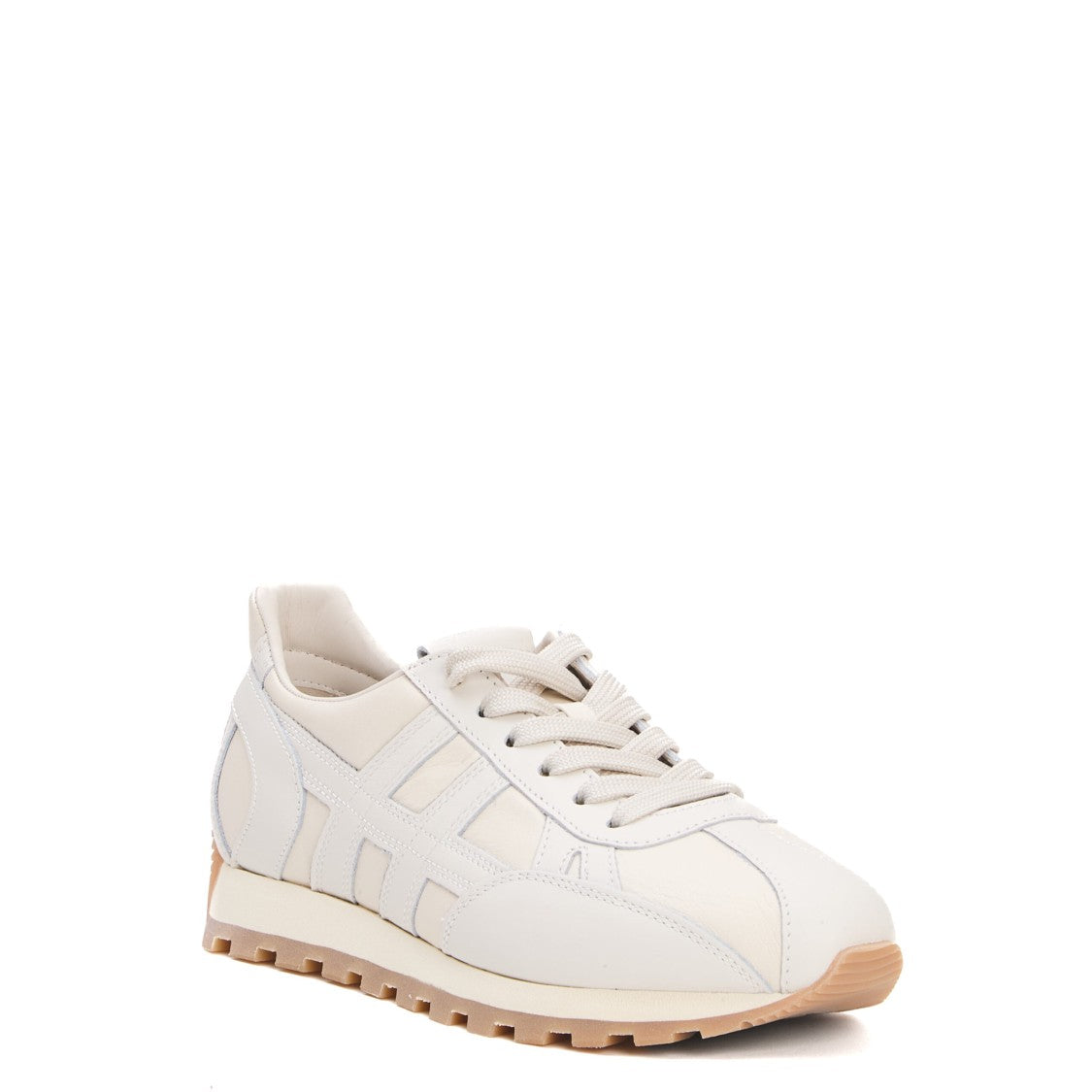 Running 86R Leather Yogurt Sneakers