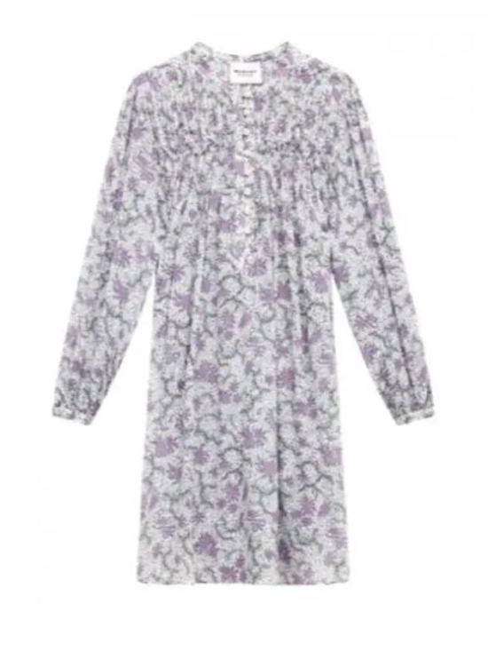 Floral Midi Dress with Gathered Cuffs