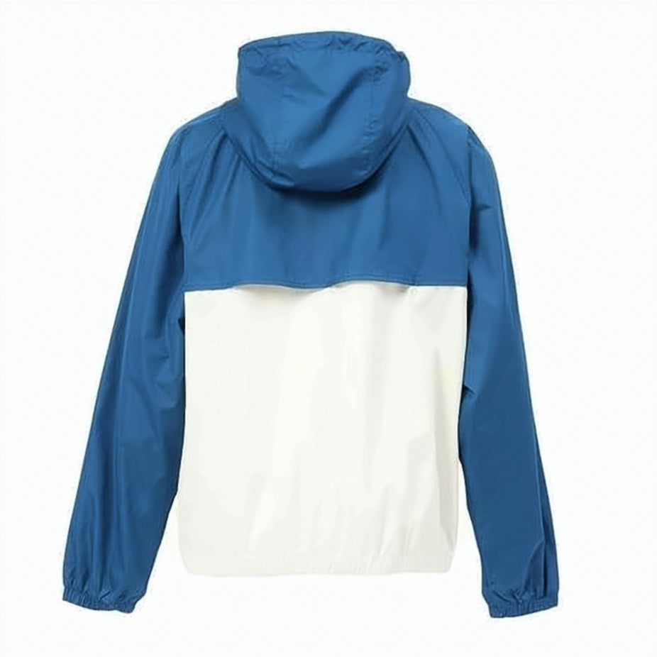 Two-Tone Blue Polyester Jacket
