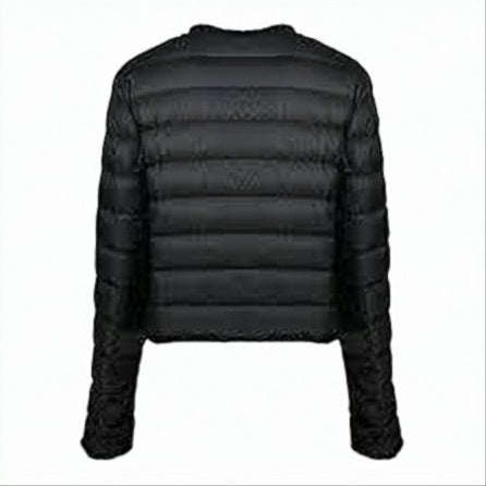 Quilted Black Short Padded Jacket