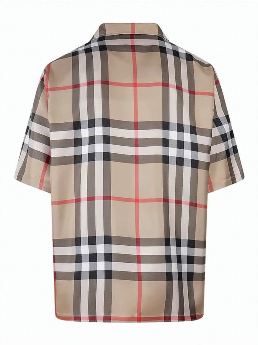 Short-Sleeved Silk Shirt