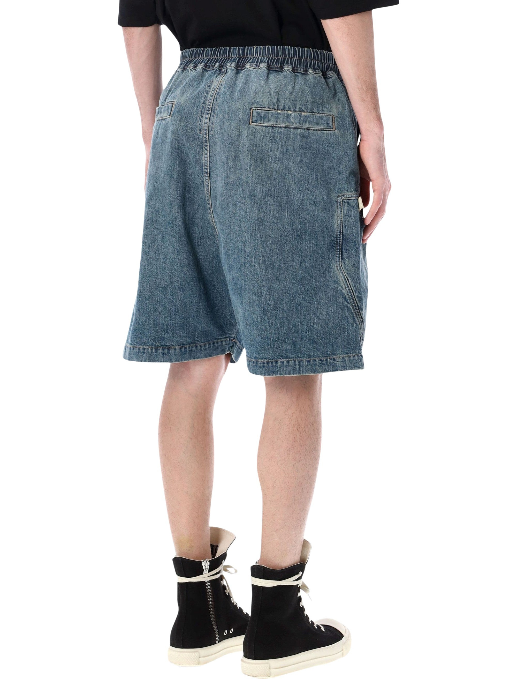 Indigo Denim Bauhaus Pods Cargo Shorts