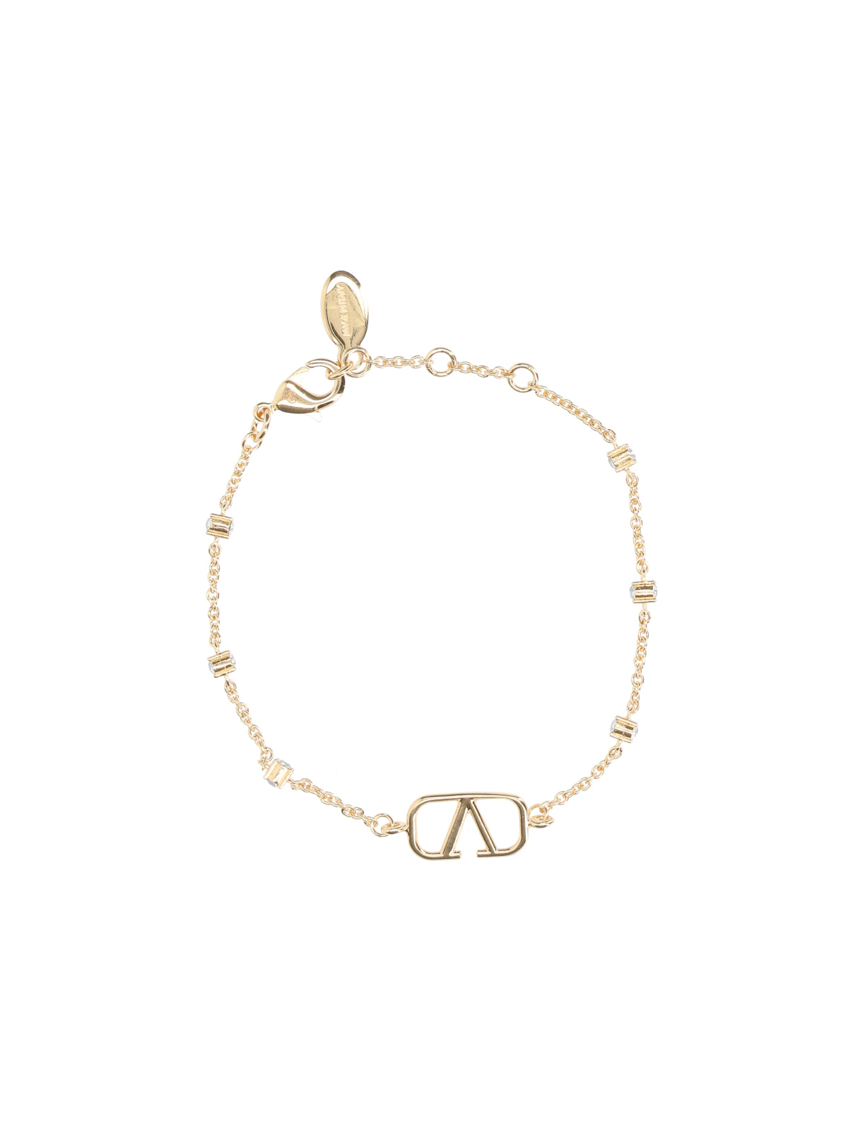 Gold VLogo Signature Brass Bracelet