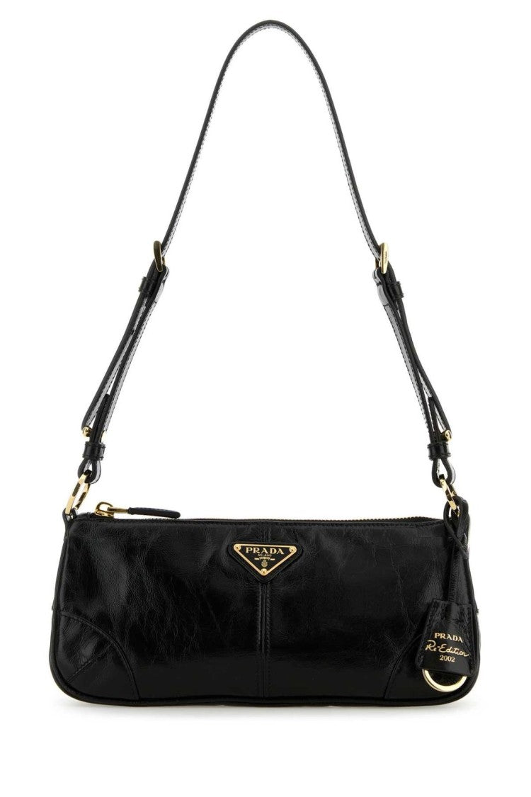 Calf Leather Shoulder Bag with Chain Strap